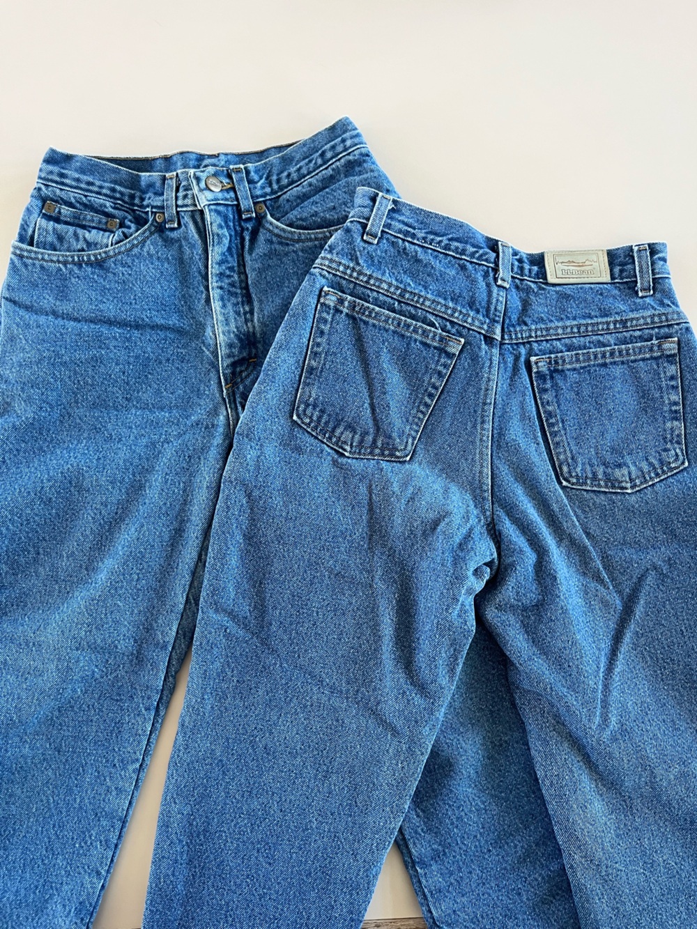 Vintage lands end fleece lined jeans, bundle of 2, 80’s/90’s